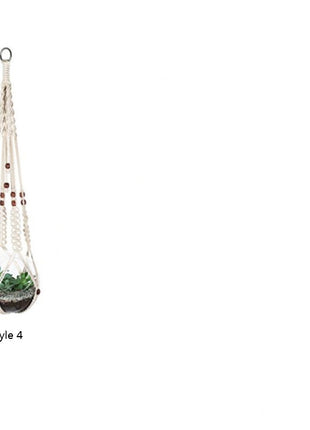 4 Pack - Macrame Hanging Baskets