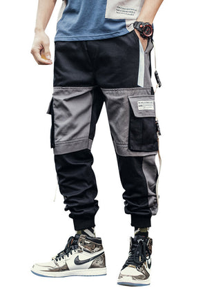 Casual Pocket Contrast Cargo Pants