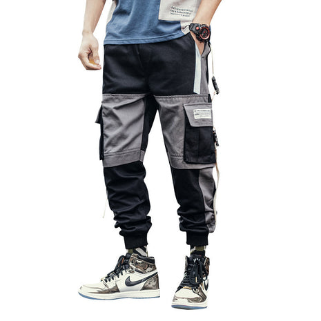 Casual Pocket Contrast Cargo Pants