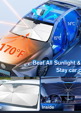 Foldable & UV Protection Car Windshield Sunshade