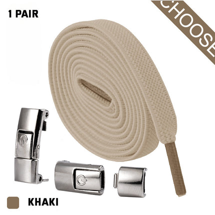 Elastic No-Tie Flat Shoelaces for Kids’ Sneakers