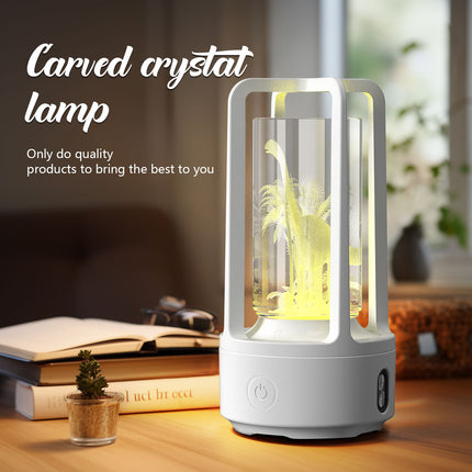2-in-1 Acrylic Crystal Lamp with Bluetooth Speaker