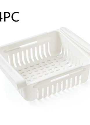 Refrigerator Storage Basket Stretchable Multifunction Kitchen Refrigerator Storage Box