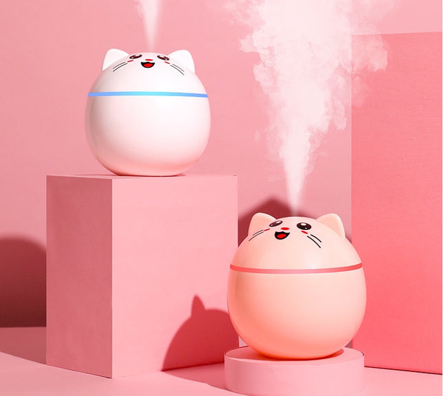 PurrMist™ Compact Cat USB Air Humidifier | Rechargeable