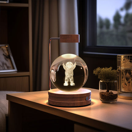 Cosmic Dinosaur Crystal Ball USB Night Light Lamp