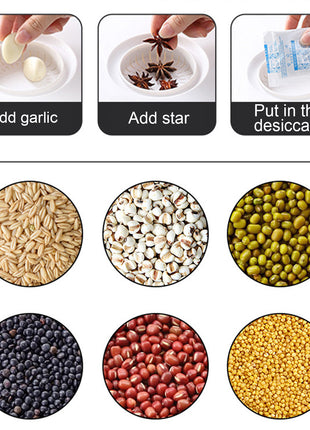 Kitchen Intelligent Metering 12kg Automatic Rice Bucket