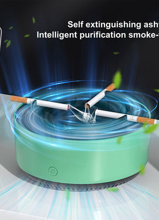 Air Purifier Ashtray Intelligent Electronic Ashtray For Filtering Second-Hand Smoke From Cigarettes Remove Smoking Home Office