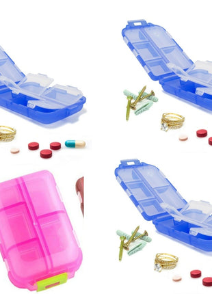 Travel Pill Case – 10-Compartment Vitamin & Medicine Storage Box