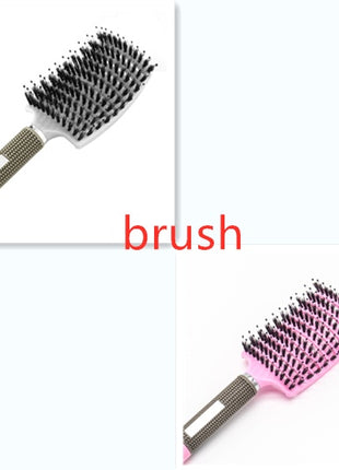 Hairbrush Anti Klit Brushy Haarborstel Women Detangler Hair Brush Bristle Nylon Scalp Massage  Teaser Hair Brush Comb
