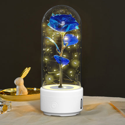 2-in-1 Rose LED Light and Bluetooth Speaker