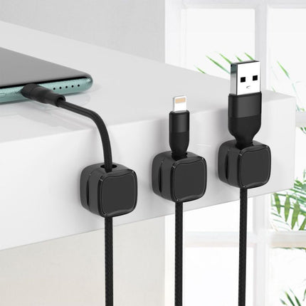 Adjustable Magnetic Cable Clip Under Desk Organizer