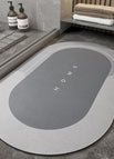 Grey / Oval / 40x60cm