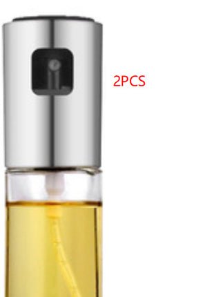 BBQ Healthy Kitchen Cooking Oil Vinegar Spray Bottle Push Type Oil Spray BottlePump Oil Tank Leakproof BBQ Sprayer BBQ Tools Kitchen Gadgets