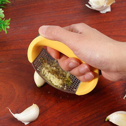 EasyCrush™ Arc-Press Stainless Steel Garlic Masher