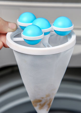 Washing Machine Lint Catcher Filter Pouch Hair Removal Laundry Ball Hair Lint Catcher Catchers Float Filter Clothes Cleaning Ball Accessories