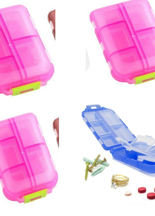 Travel Pill Case – 10-Compartment Vitamin & Medicine Storage Box