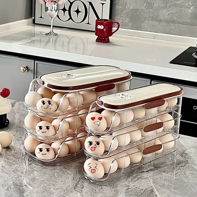 SmartRoll™ Multi-Layer Egg Organizer Box