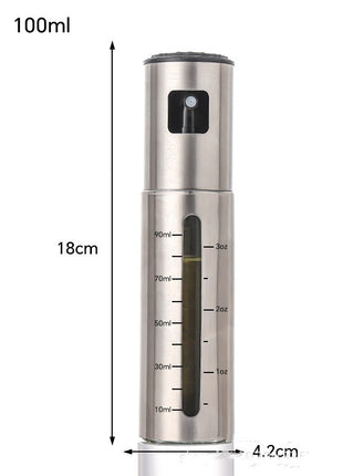 Stainless Steel Oil Spray Bottle – Press Pump Cooking & BBQ Gadget