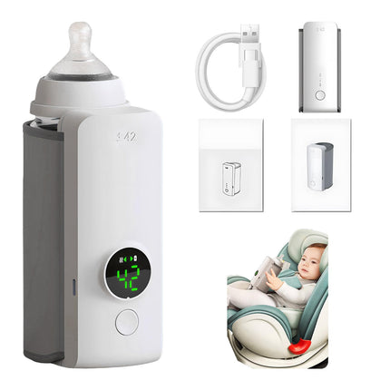 Portable USB Rechargeable Wireless Baby Bottle Warmer Sleeve