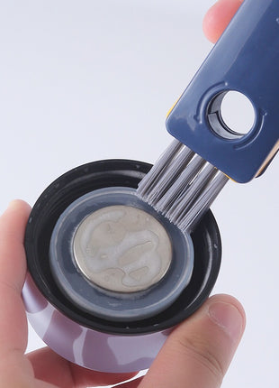 4 In 1 Bottle Gap Cleaner Brush Multifunctional Cup Cleaning Brushes Water Bottles Clean Tool Mini Silicone U-shaped Brush Kitchen Gadgets
