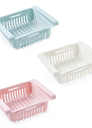 Refrigerator Storage Basket Stretchable Multifunction Kitchen Refrigerator Storage Box