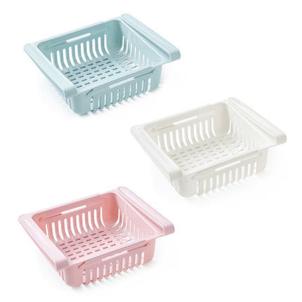 Refrigerator Storage Basket Stretchable Multifunction Kitchen Refrigerat