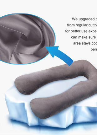 Summer Sleeping Support Pillow For Pregnant Women U Shape Maternity Pillows Pregnancy Ice Silk