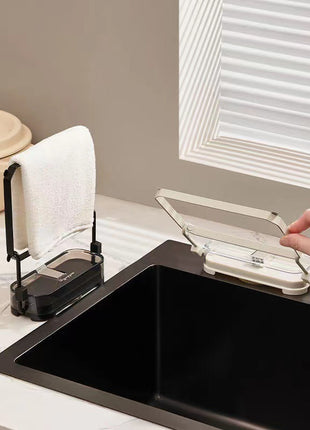 Kitchen Sink Filter Rack Suction Cup Disposable Leftover Leftovers Filter Pocket Kitchen Garbage Drain Rack Sink Strainer Kitchen Gadgets