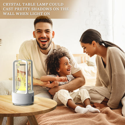 2-in-1 Acrylic Crystal Lamp with Bluetooth Speaker