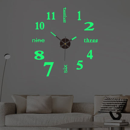 3D Wall Decal Decorative Clock — Premium Quality