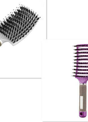 Hairbrush Anti Klit Brushy Haarborstel Women Detangler Hair Brush Bristle Nylon Scalp Massage  Teaser Hair Brush Comb