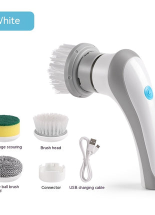 Electric Cleaning Brush 4 In 1 Spinning Scrubber Handheld Electric Cordless Cleaning Brush Portable