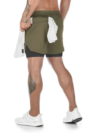 Men Workout Training Gym Fitness Shorts