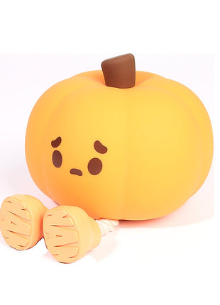 Home Decor Halloween Pumpkin Night Light Cute Soft Silicone Lamp Touch  Dimmable Rechargeable Bedside Decor Light Kids Gifts Halloween Decorations
