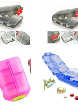 Travel Pill Case – 10-Compartment Vitamin & Medicine Storage Box