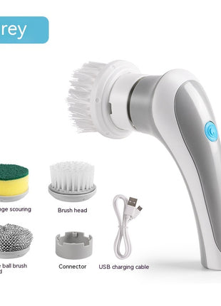 Electric Cleaning Brush 4 In 1 Spinning Scrubber Handheld Electric Cordless Cleaning Brush Portable