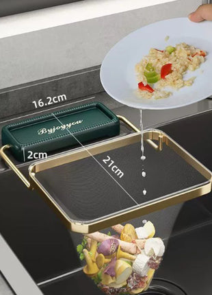 Kitchen Sink Filter Rack Suction Cup Disposable Leftover Leftovers Filter Pocket Kitchen Garbage Drain Rack Sink Strainer Kitchen Gadgets