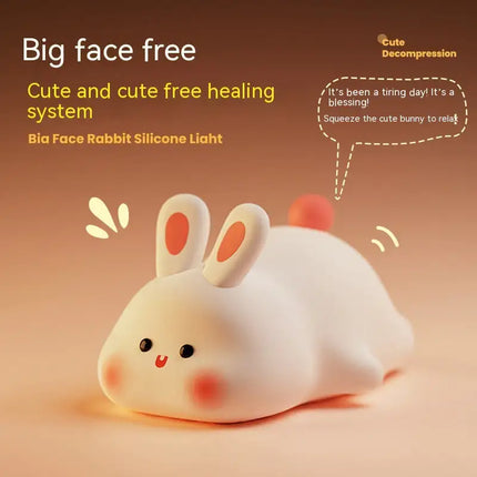 DreamAura™ Bunny Night Light Touch — Soft Glow Bedside Light