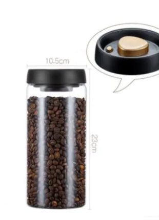Vacuum Sealed Glass Storage Jar Set