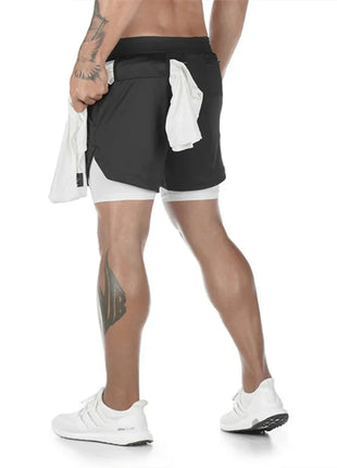 Men Workout Training Gym Fitness Shorts