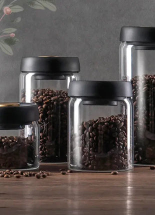 Vacuum Sealed Glass Storage Jar Set