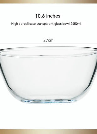 Transparent Glass Large Salad Bowl – Elegant & Versatile Dining