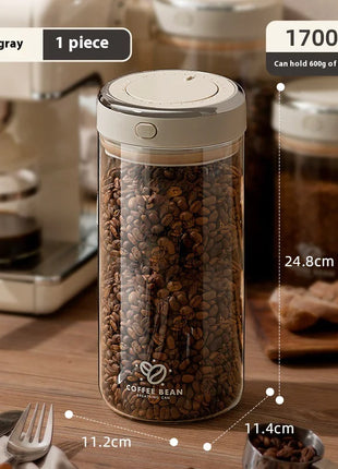 Vacuum-Sealed Coffee Bean Storage Canister
