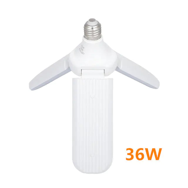 LED Folding Garage Light with Sensor and Bulb Design