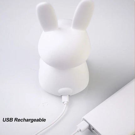 Cute Rabbit Touch Sensor LED Night Light — Soft Glow Bedside Light