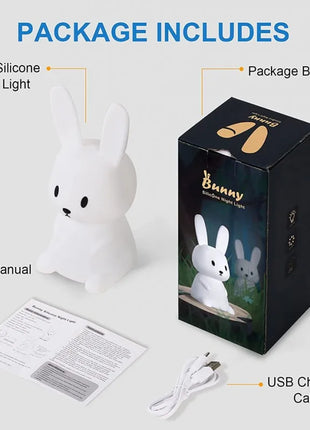 Cute Rabbit Touch Sensor LED Night Light
