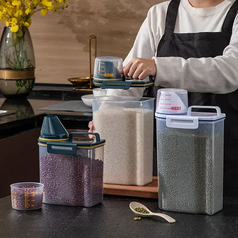 Food Storage Pail with Measuring Cup