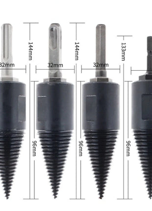WoodCrack Pro Drill Set – Fast, Easy Firewood Splitting