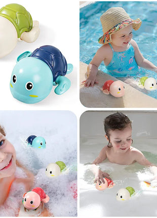 Baby Bath Toys – Wind-Up Whale &amp; Turtle Swimming Set