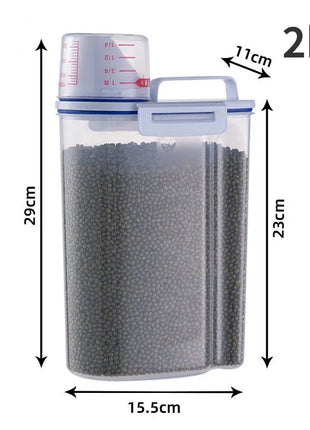 Food Storage Pail with Measuring Cup
